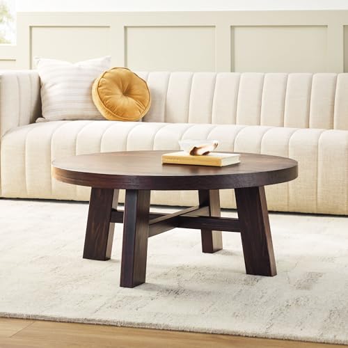 Walker Edison Walker Edison Colt Modern Farmhouse Solid Wood Round Cof — Key specifications at a glance