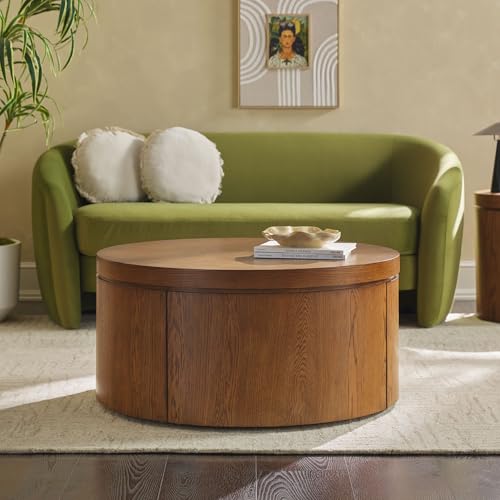 Walker Edison Walker Edison Maya Modern Solid Oak Wood Veneer Coffee T — Key features at a glance