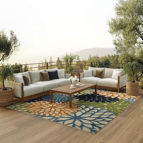 Nourison Nourison Home Aloha Indoor/Outdoor Multicolor 7'10" x 10'6" A — Key features at a glance