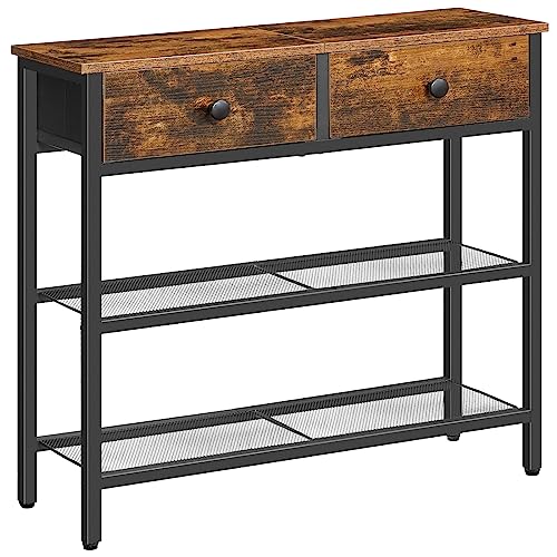 HOOBRO HOOBRO 29.5" Narrow Console Table with 2 Fabric Drawers, Sofa T — Key features at a glance