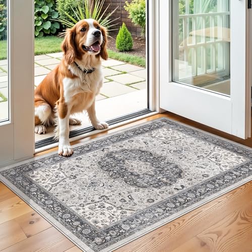 HY HAO YUN LAI Washable 2x3 Entryway Area Rug: Vintage Soft Thin Door — Controls and everyday operation