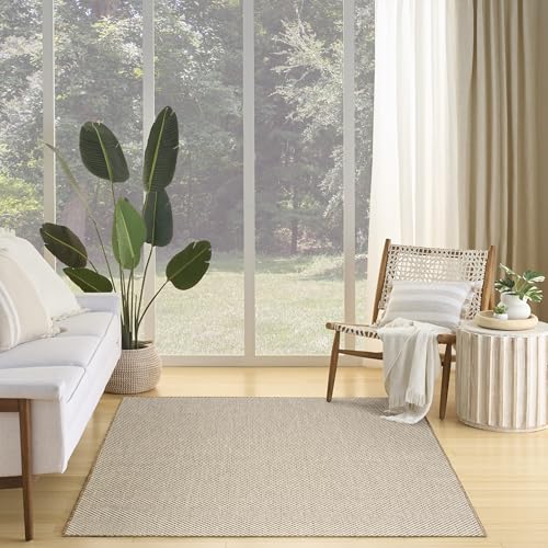 Nourison Nourison Home Courtyard Jute Ivory 5' x 7' Area Rug - Easy Cl — Controls and everyday operation