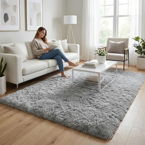 Merelax Merelax Modern Soft Fluffy Large Shaggy Rug for Bedroom Living — Build quality and design details up close