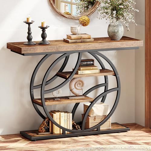 Huuger Huuger Modern Console Table, 41.3 Inch Sofa Table with Artistic — Controls and everyday operation