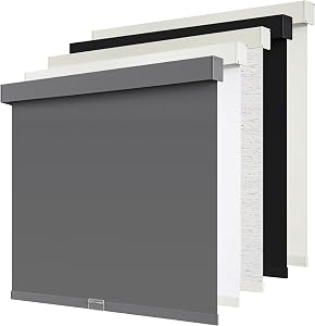 SUNOFF Cordless Blackout Roller Shades Blinds for Windows Free-Stop,Pull Down Room Darkeni
