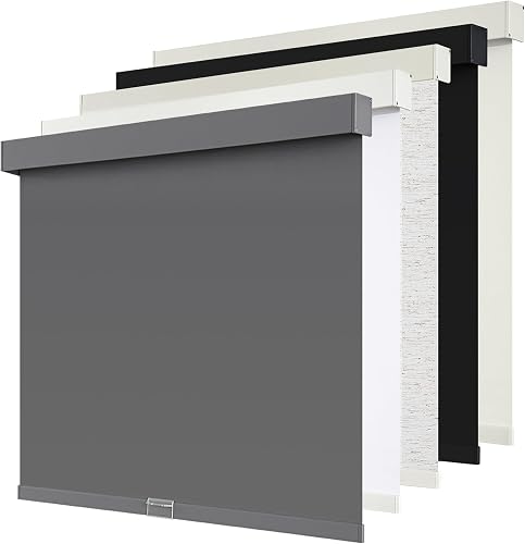 SUNOFF Cordless Blackout Roller Shades Blinds for Windows Free-Stop,Pu — Our recommended configuration for best results