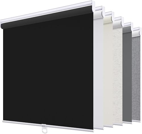 Sunoff Blackout Roller Shades Blinds Cordless for Windows Pull Down Ro — Our recommended configuration for best results