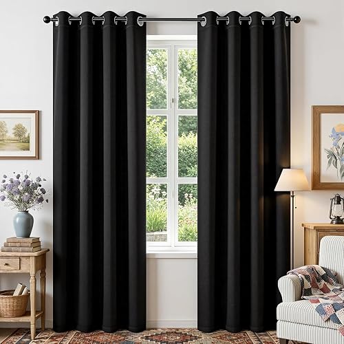 Joydeco Blackout Curtains for Bedroom 84 Inch - Black Out Curtains wit — Side-by-side comparison of top picks in this category