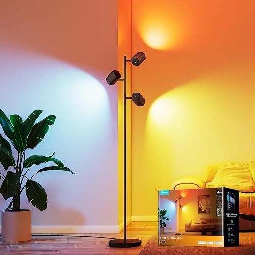 Govee Tree Floor Lamp Compatible with Matter, 3 Rotatable Lights with — Real-world performance testing in action