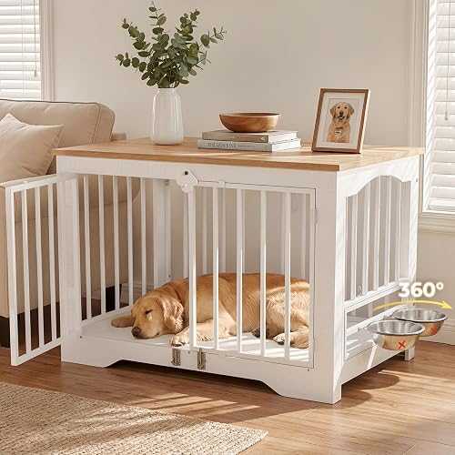 Furlodge Dog Crate Furniture 38in, Wooden Indoor Pet Kennel End Table — Real-world performance testing in action
