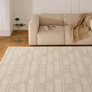 Revival Rugs Shell 8'x10' Area Rugs for Living Room Bedroom Dining Room - Washable, 100% R