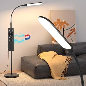 Aisutha LED Floor Lamp, 18W Super Bright Floor Lamp for Living Room, Adjustable Stepless C
