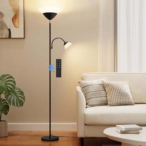 SIBRILLE 2-in-1 Torchiere Floor Lamp, 34W Super Bright LED Standing La — Our recommended configuration for best results