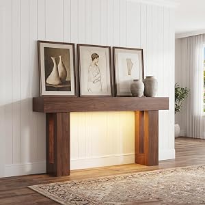 LMSXG-MZ 63" Long Console Table for Entryway, Farmhouse Sofa Hallway Table with Motio