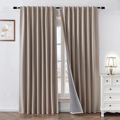 Zyvola 100% Blackout Curtains 84 inch Length 2 Panels Faux Linen Long — Side-by-side comparison of top picks in this category