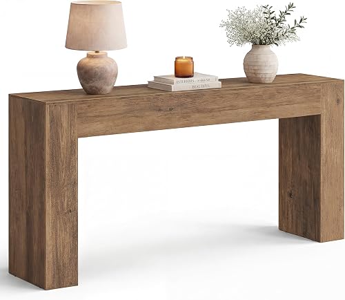 VASAGLE Entryway Table, Long Console Table, Thick Tabletop, Farmhouse — Our recommended configuration for best results