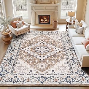 Lofus 8x10 Area Rugs for Living Room, Washable Area Rug, Rugs for Bedroom, Kitchen, Vintag