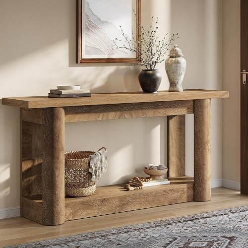 Tribesigns 63-Inch Farmhouse Console Table, 2-Tier Storage Sofa Table — Side-by-side comparison of top picks in this category