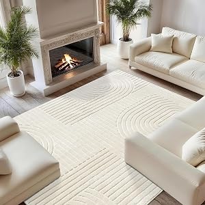 SWGRT 8x10 Extra Large Solid Color Area Rugs – Washable Living Room Rug, Durable Non-Slip