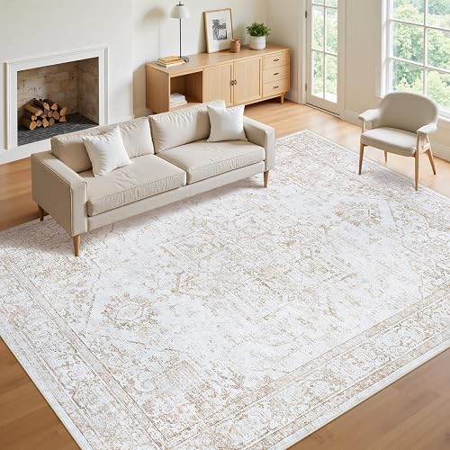 8x10 Area Rugs for Living Room:Beige Washable Vintage Medallion Rug No — Side-by-side comparison of top picks in this category
