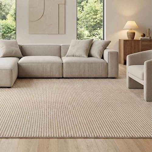 Bedsure 8x10 Faux Wool Area Rugs for Living Room, Machine Washable Car — Build quality and design details up close