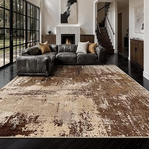 Yarooge 8x10 Rugs for Living Room - Modern Abstract Washable Rug, Ultr — Our recommended configuration for best results