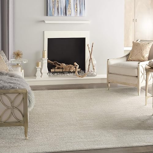 Nourison Home Nourison Essentials Ivory Beige 8' x 10' Area Rug - Easy — Manufacturer product photo — nourison vs safavieh area ru